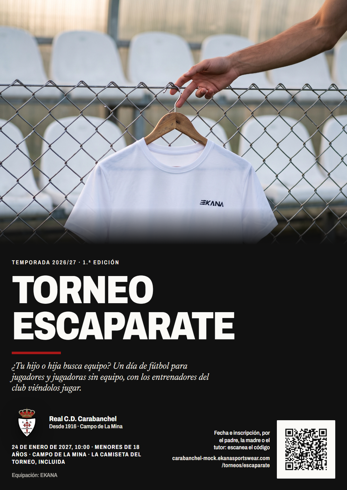 El cartel A3 del Torneo Escaparate